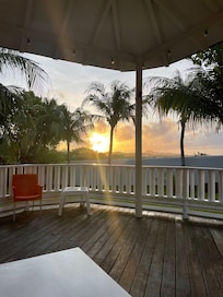 Sunrise from the outdoor porch.