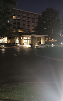 Night view of hotel front