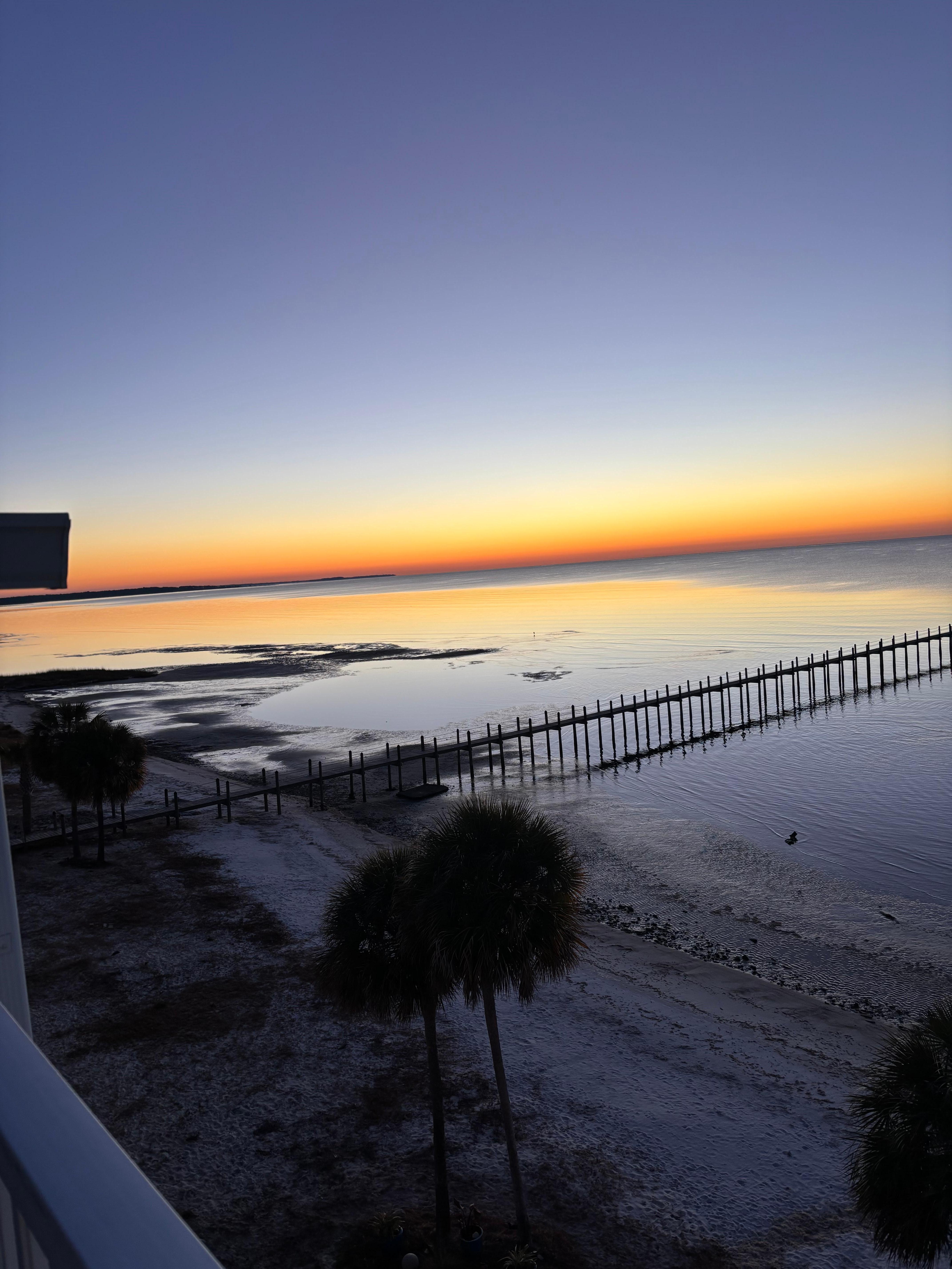 Sunrise from condo deck