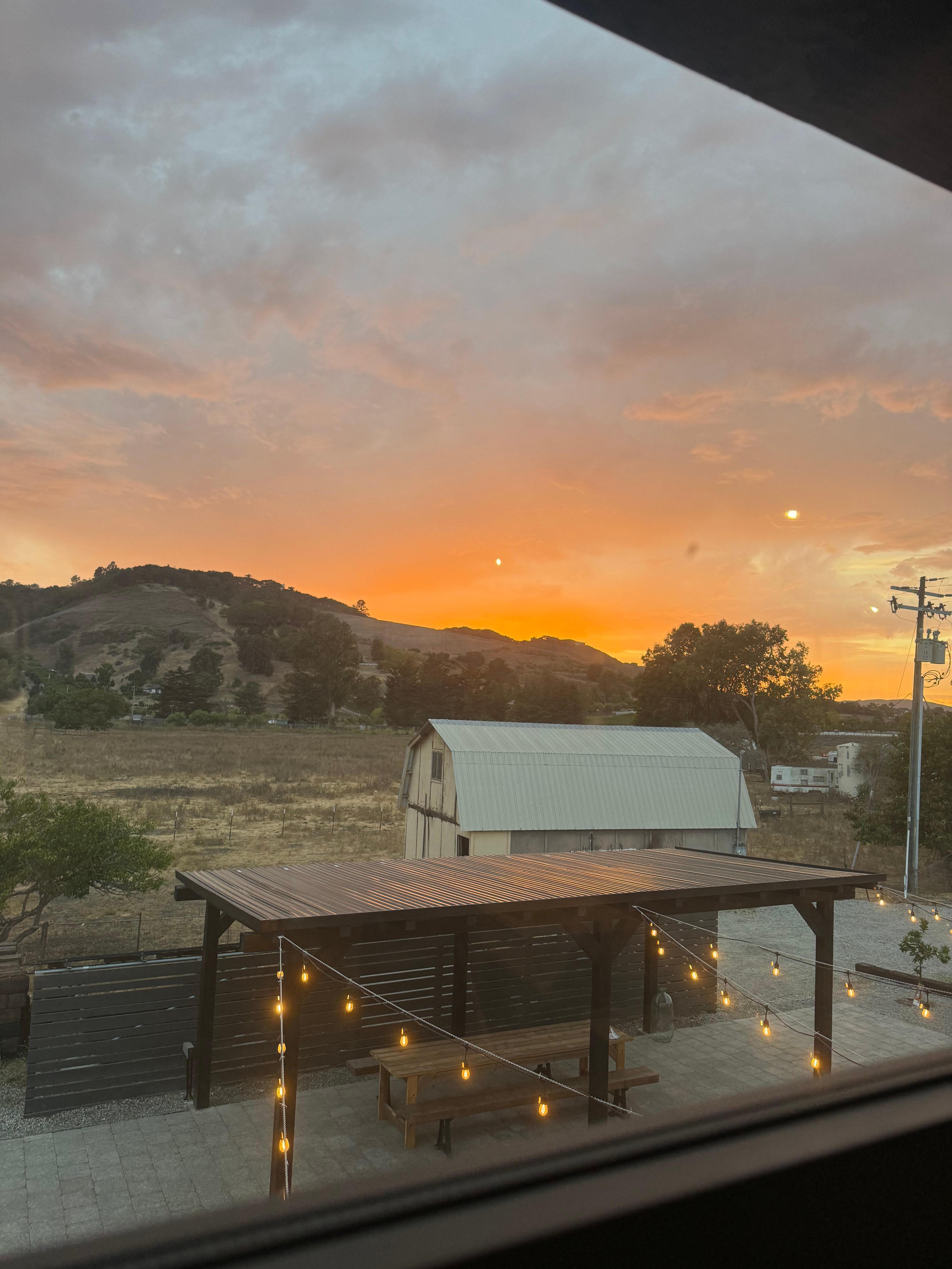 Beautiful fall sunset