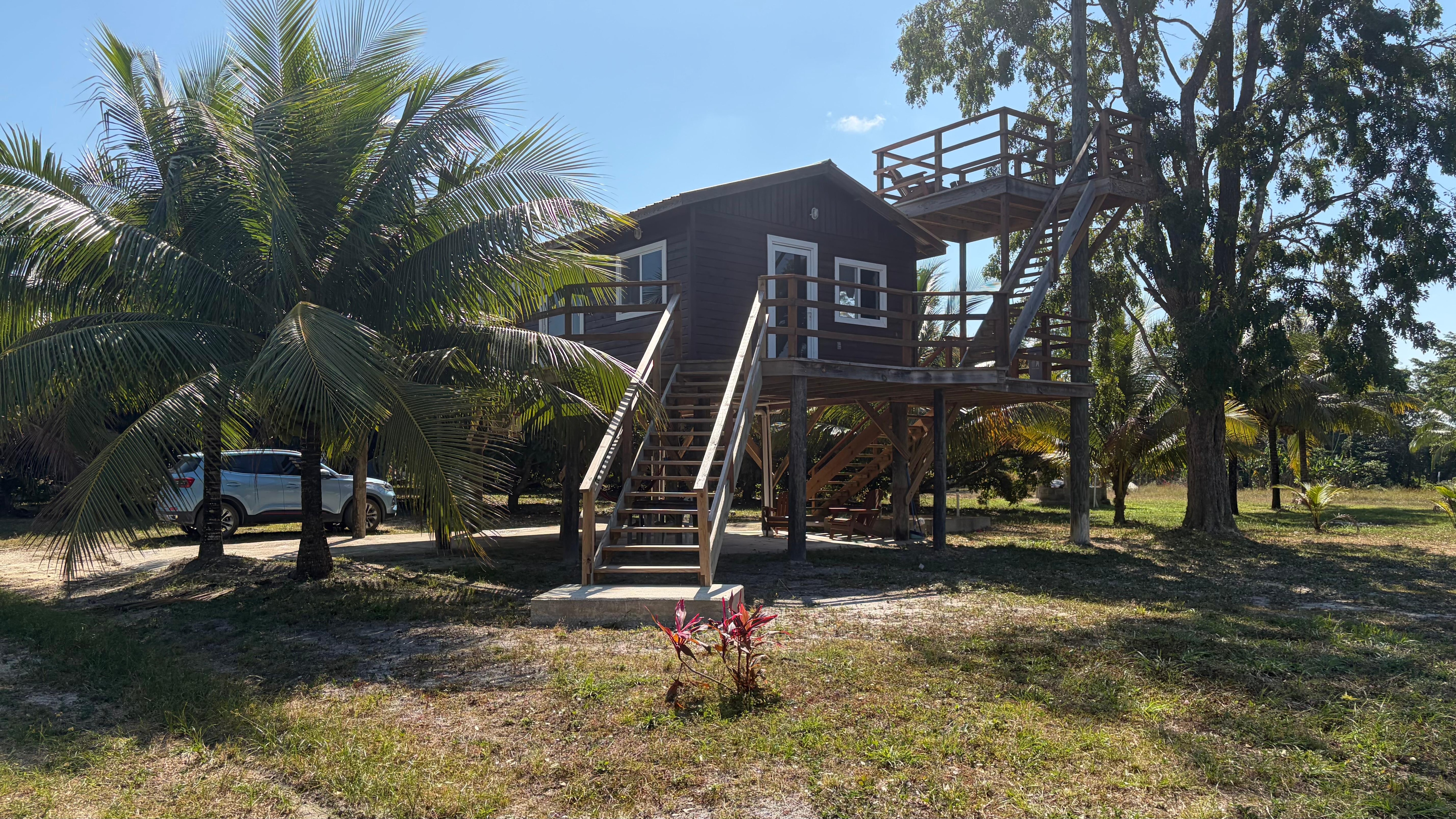 Driving up to the property 