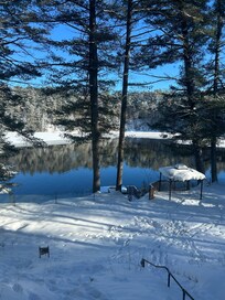 View from the window facing the river