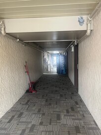 Hallway where our room door opens to