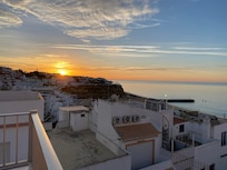 Sunrise in Albufeira on the roof top deck