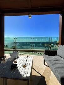 View from the hotel bar patio