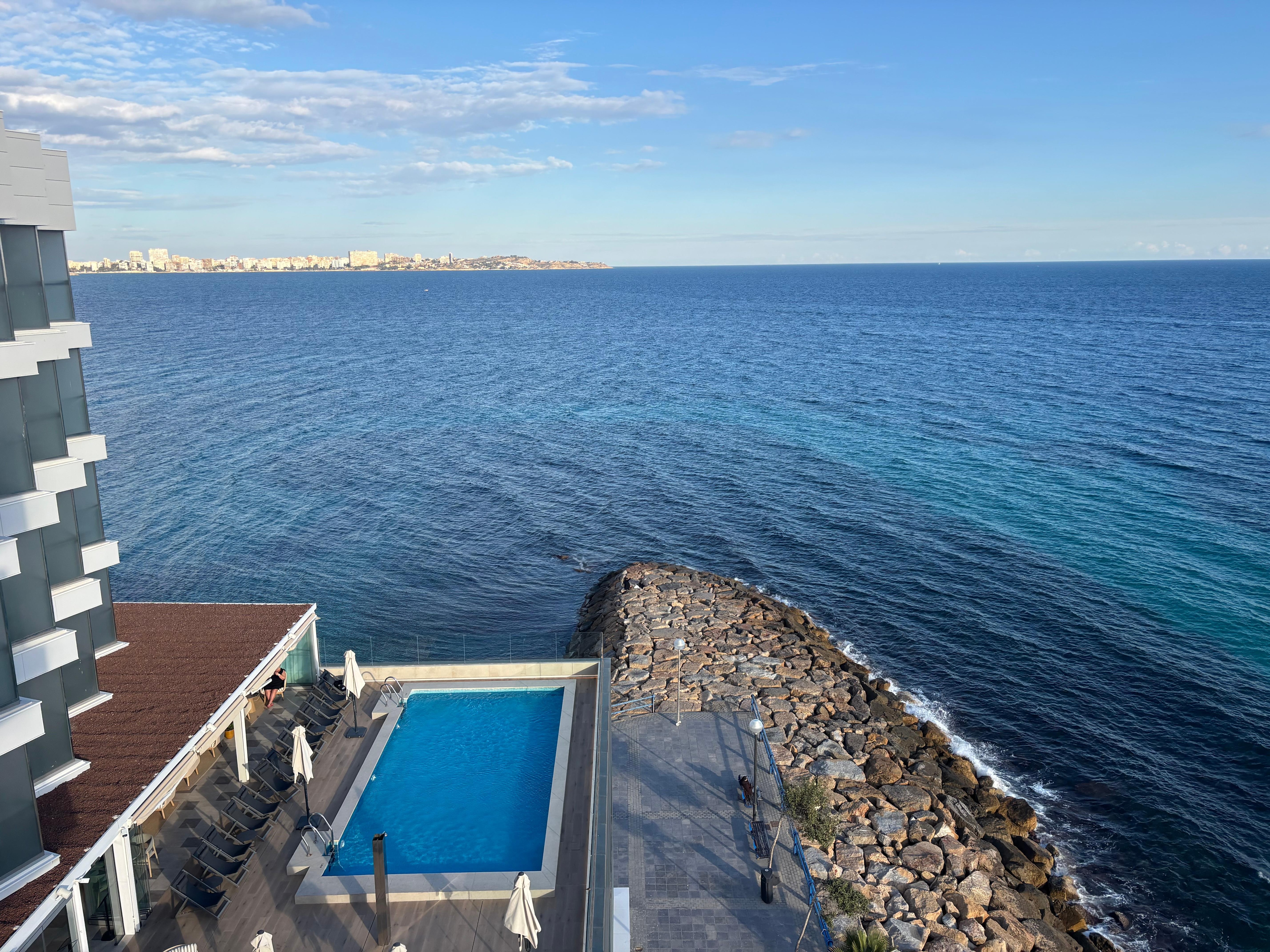 View from corner room balcony 