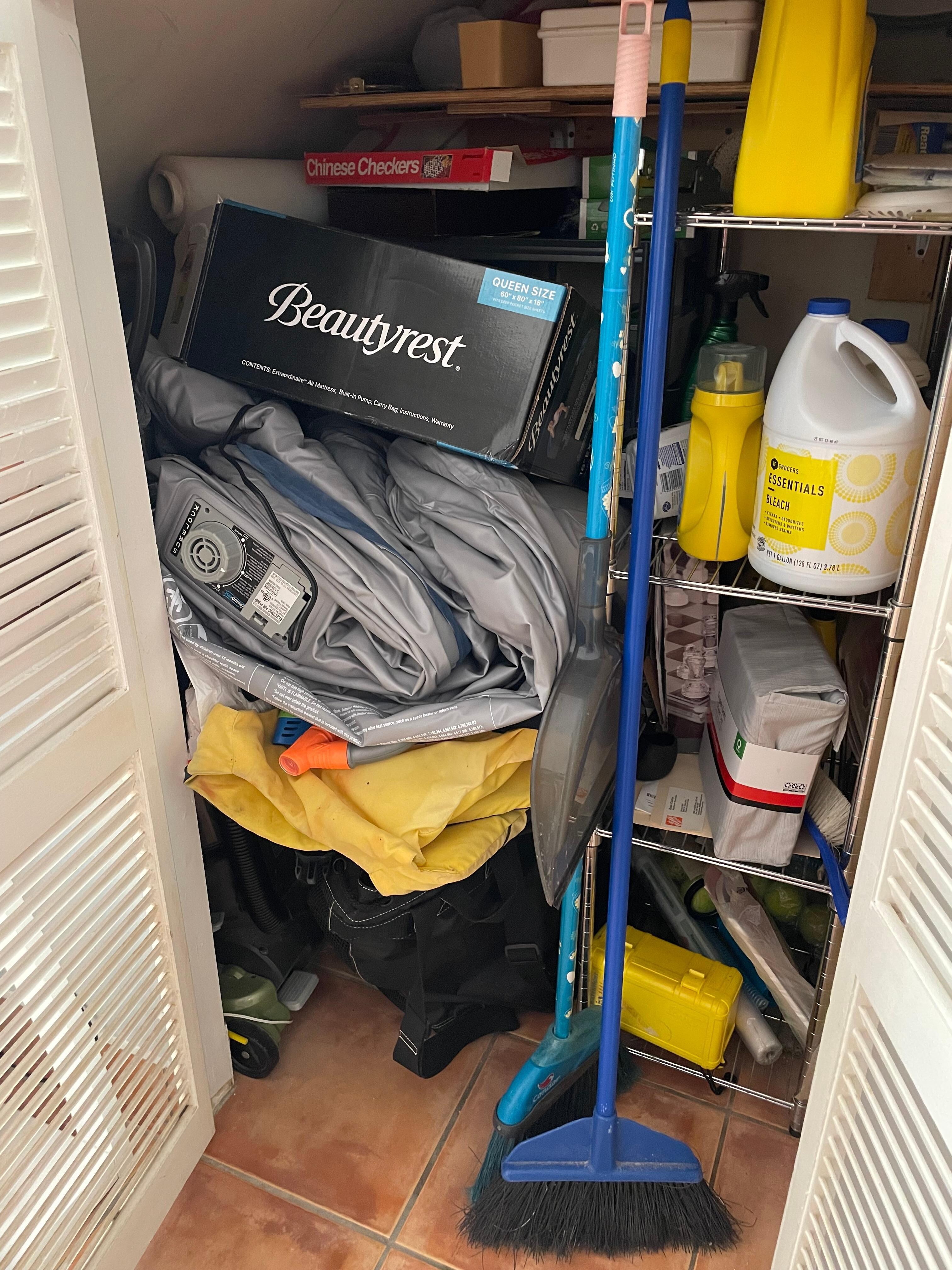 Closet was a mess