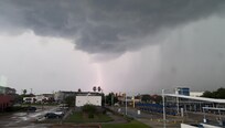 Lightning storm over Houston. Great view from 215.