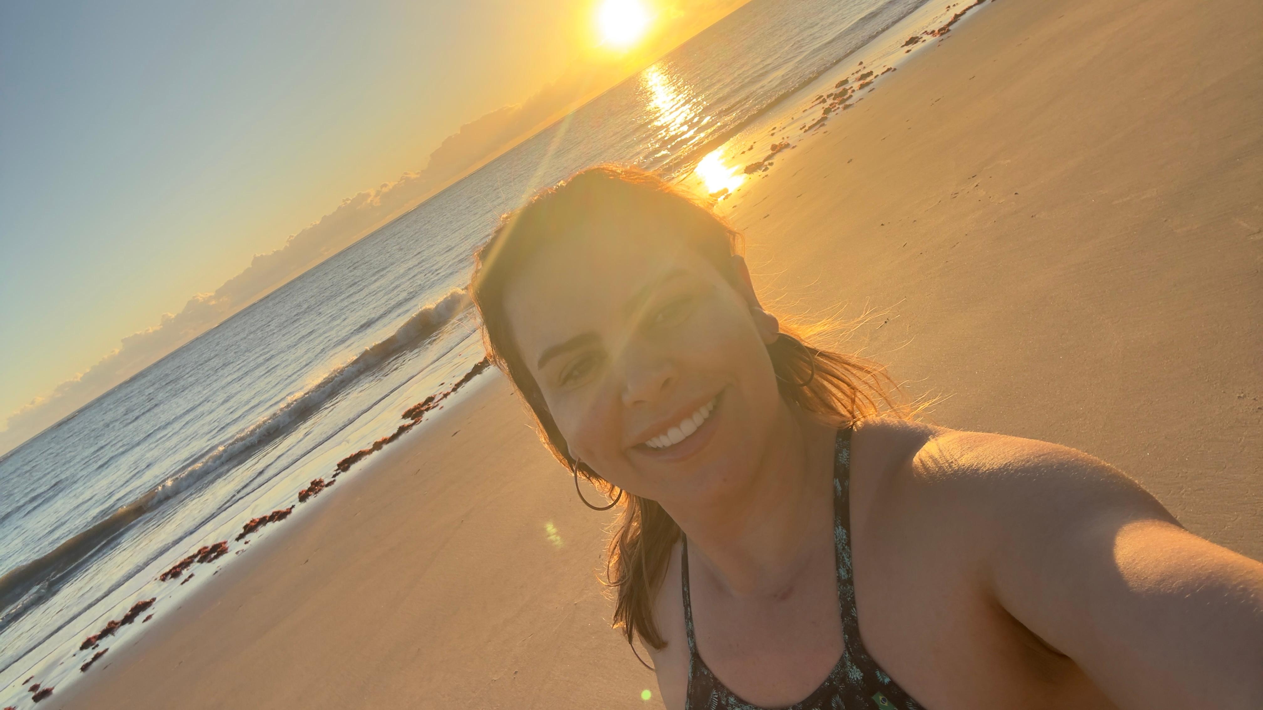 Praia gostosa e excelente para ver o nascer do Sol cedinho