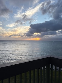 Sunset on balcony