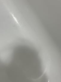 Hair in tub