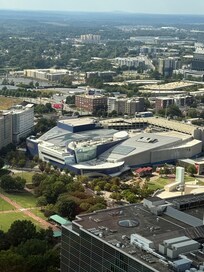 Atlanta aquarium. A view from our room.