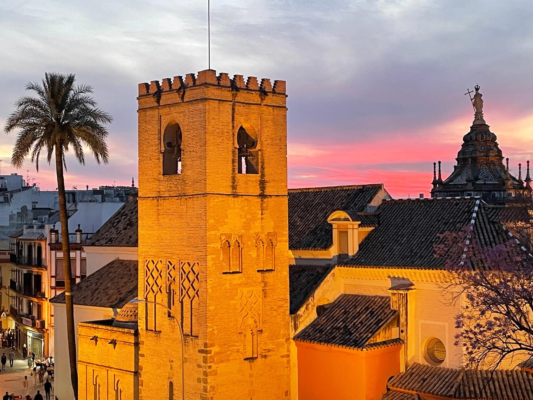 View from Hotel Baco roof terrace, color not adjusted.