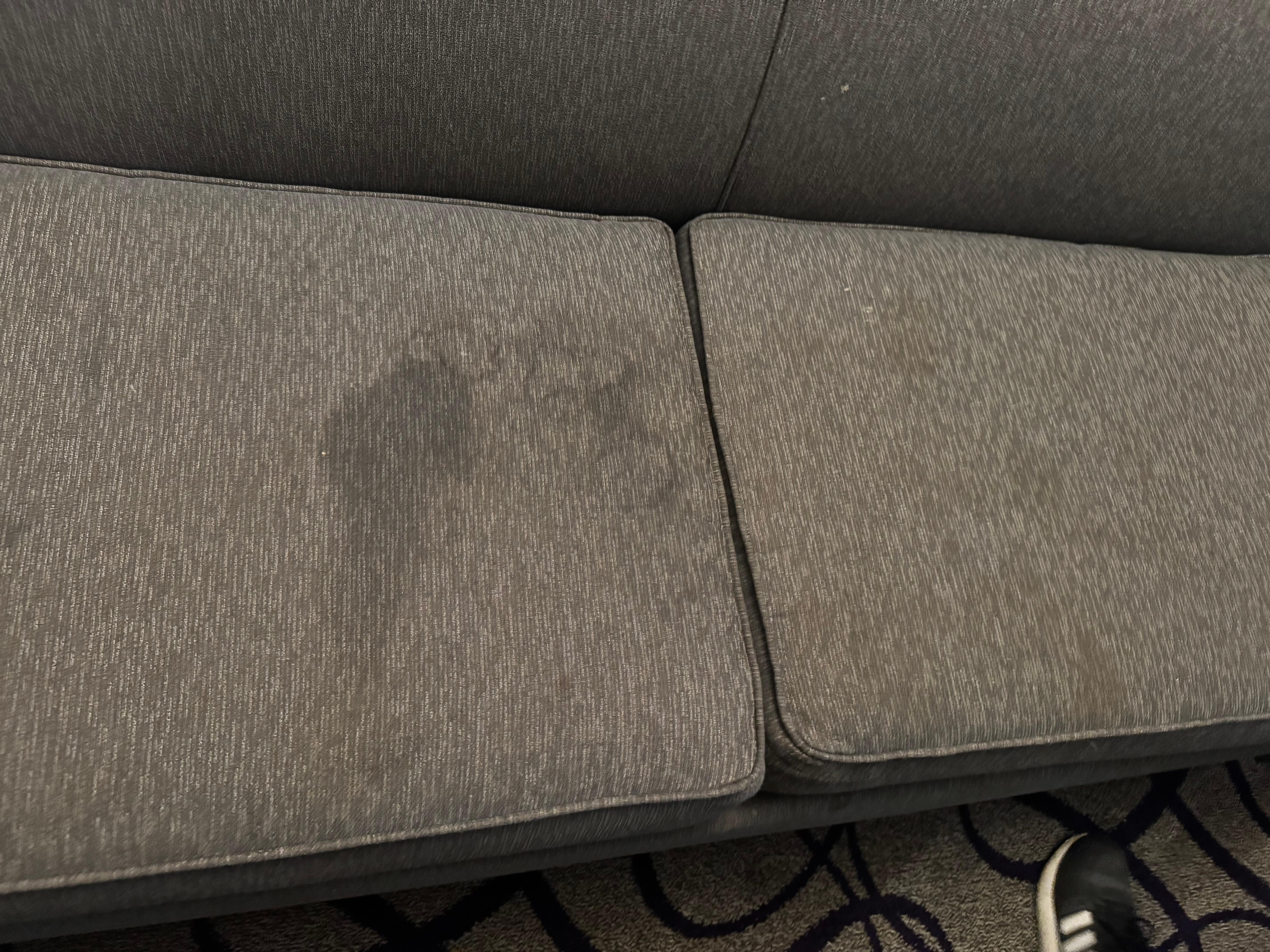 One side of cushion the other side just as bad