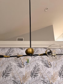 Damaged light fixture