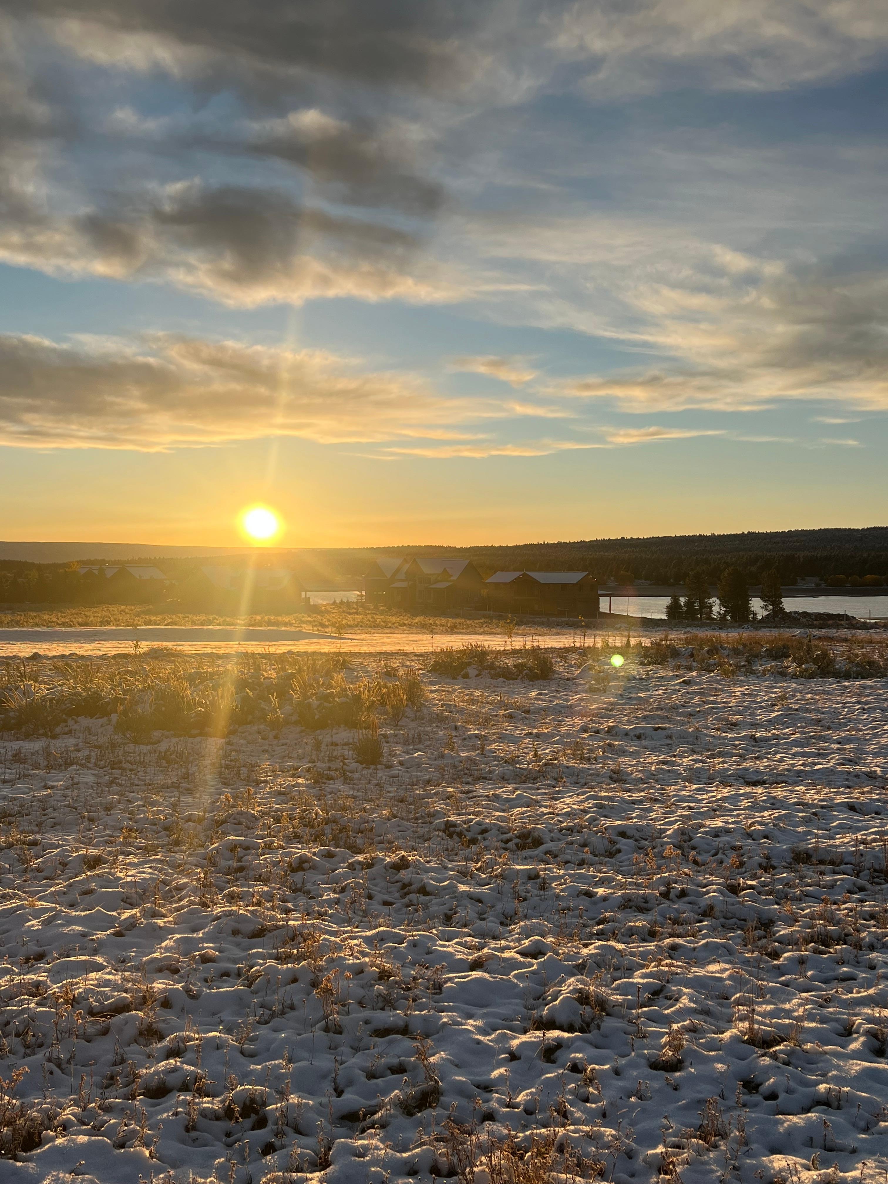 Sunrise over the lake