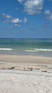 Beach within 2 blocks of the property.