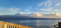 View looking out from our room.