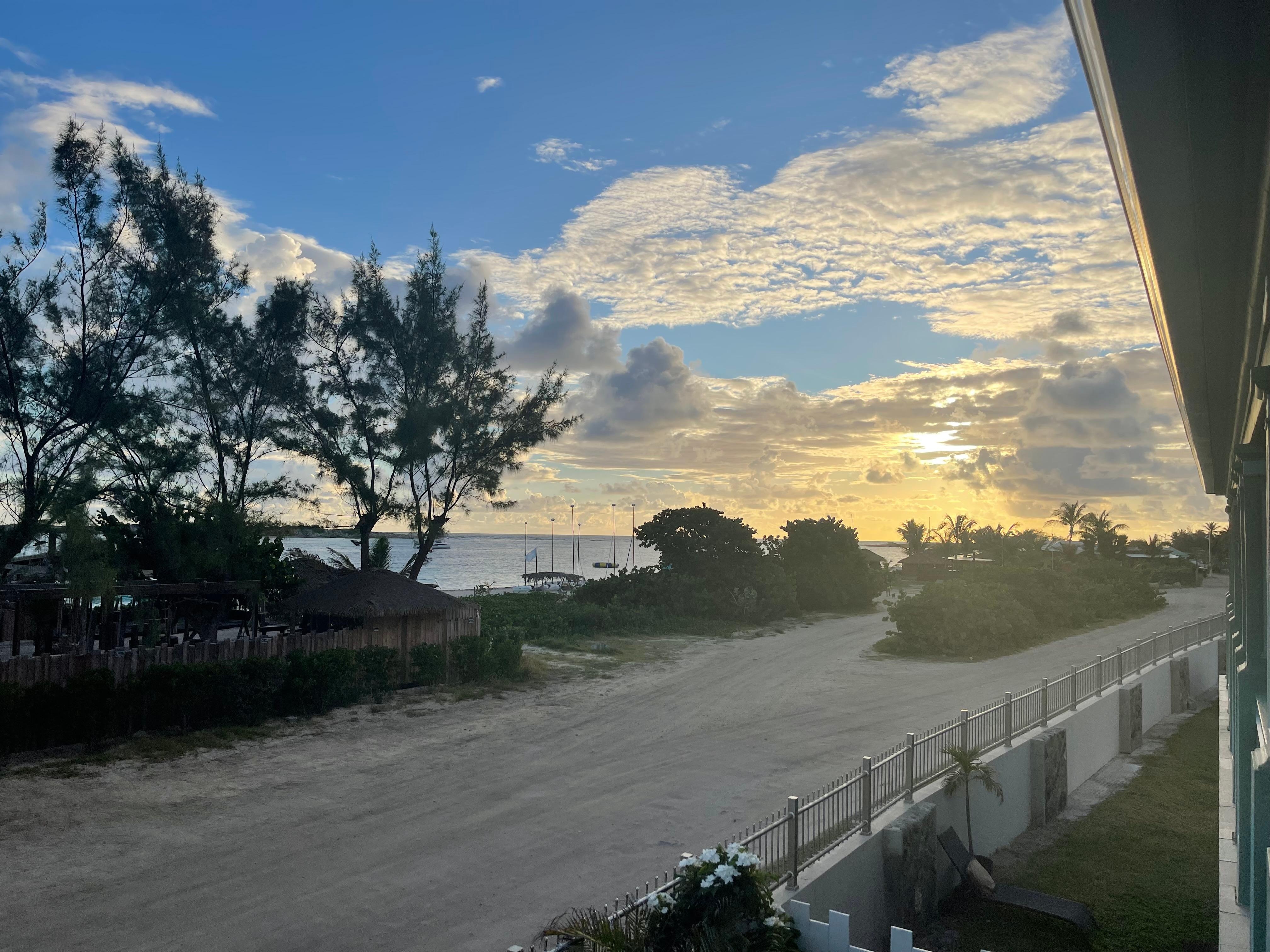 Sunrise from tthe balcony