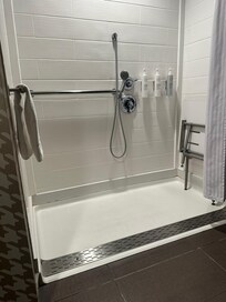 The room was spacious and clean. The shower area is very clean and new!!