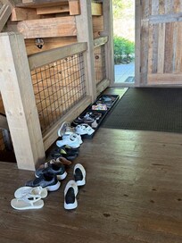 Shoes at entrance