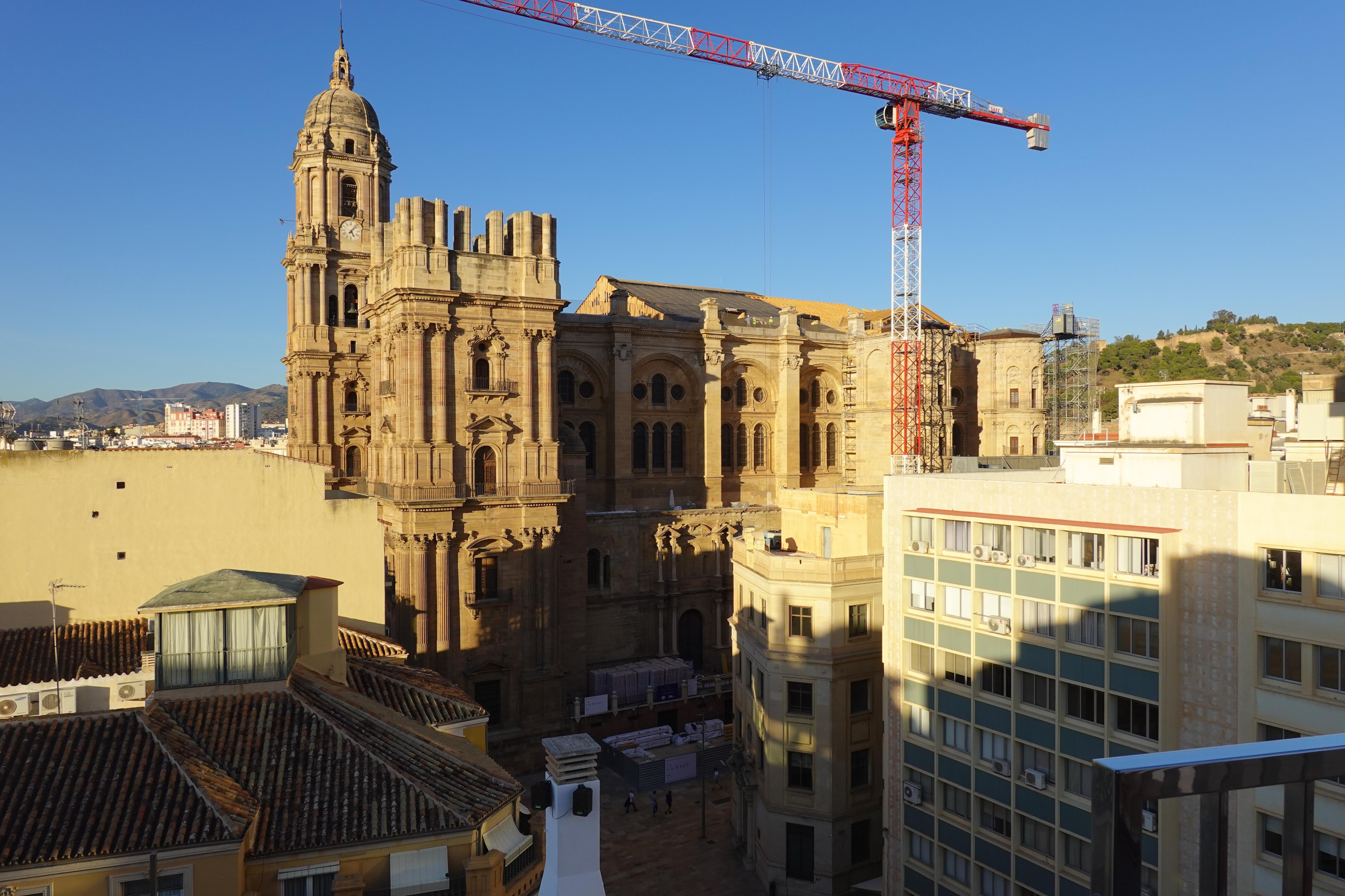 View from the hotel rooftop 