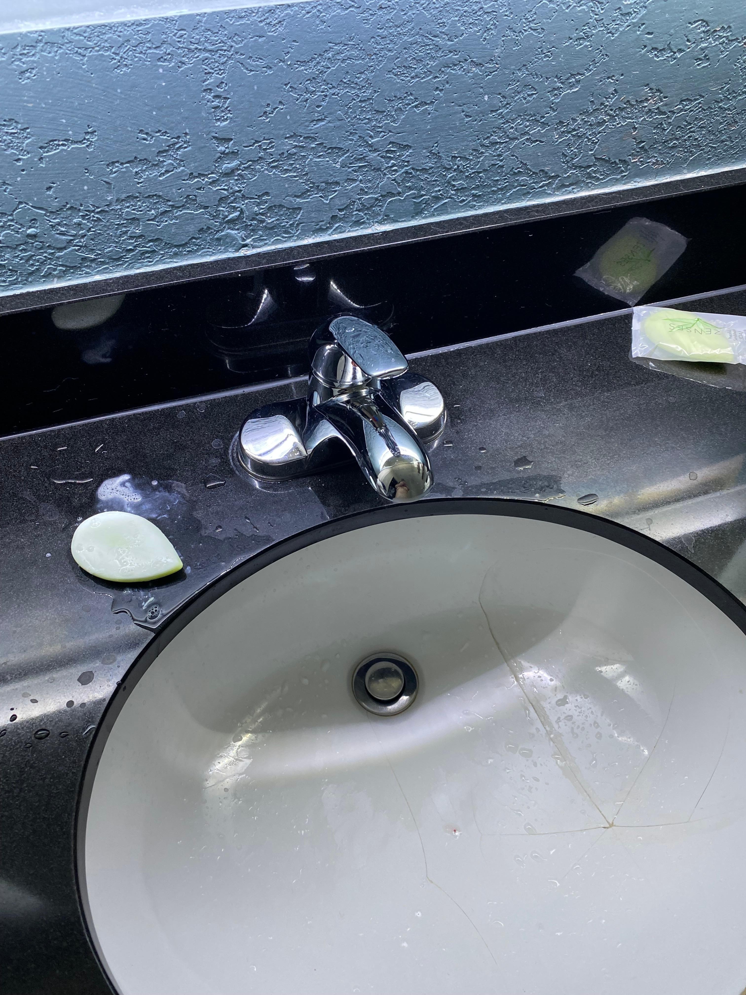 Cracked sink