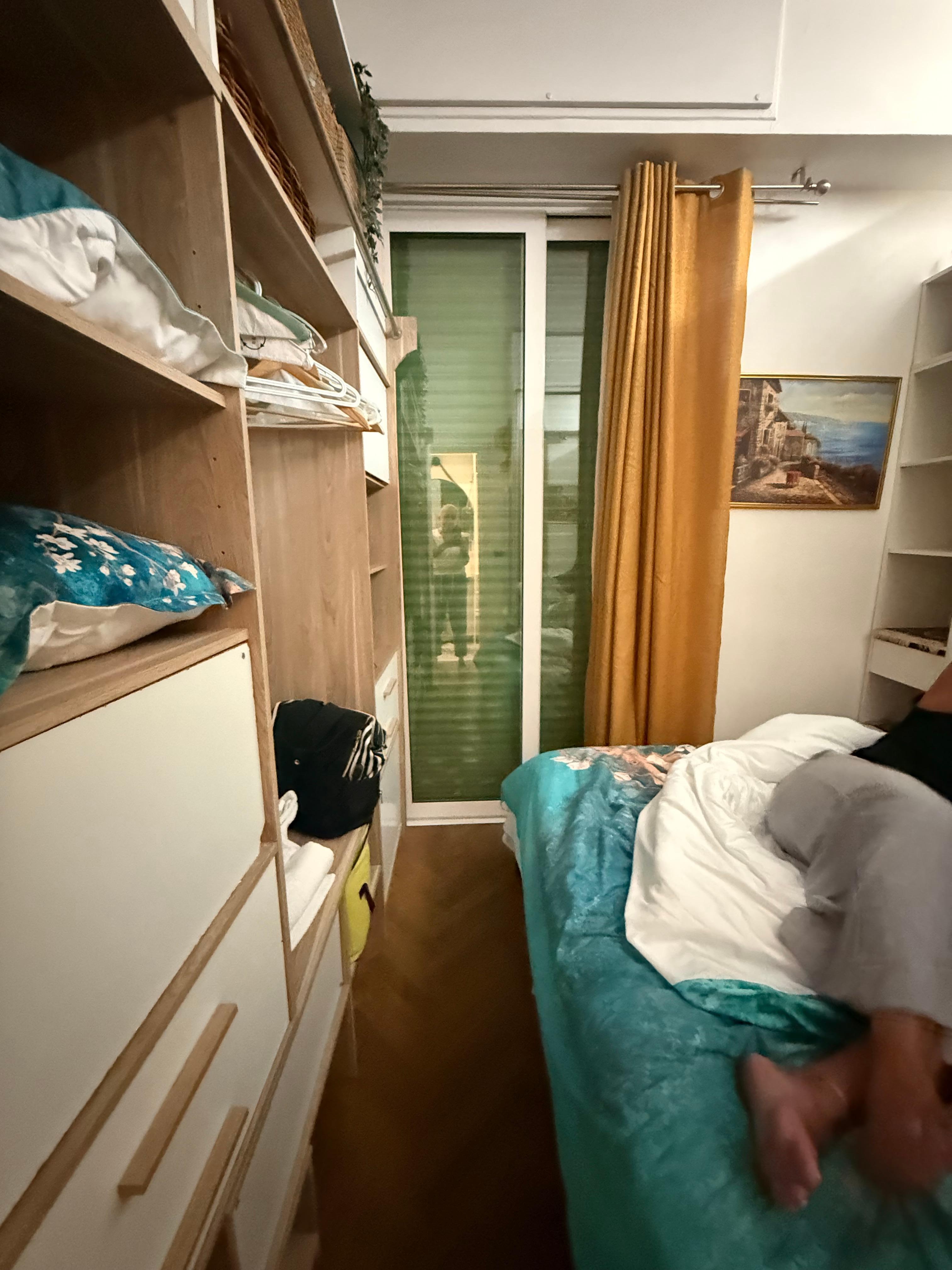 2nd Balcony closed off and unable to open.  Fire hazard!  