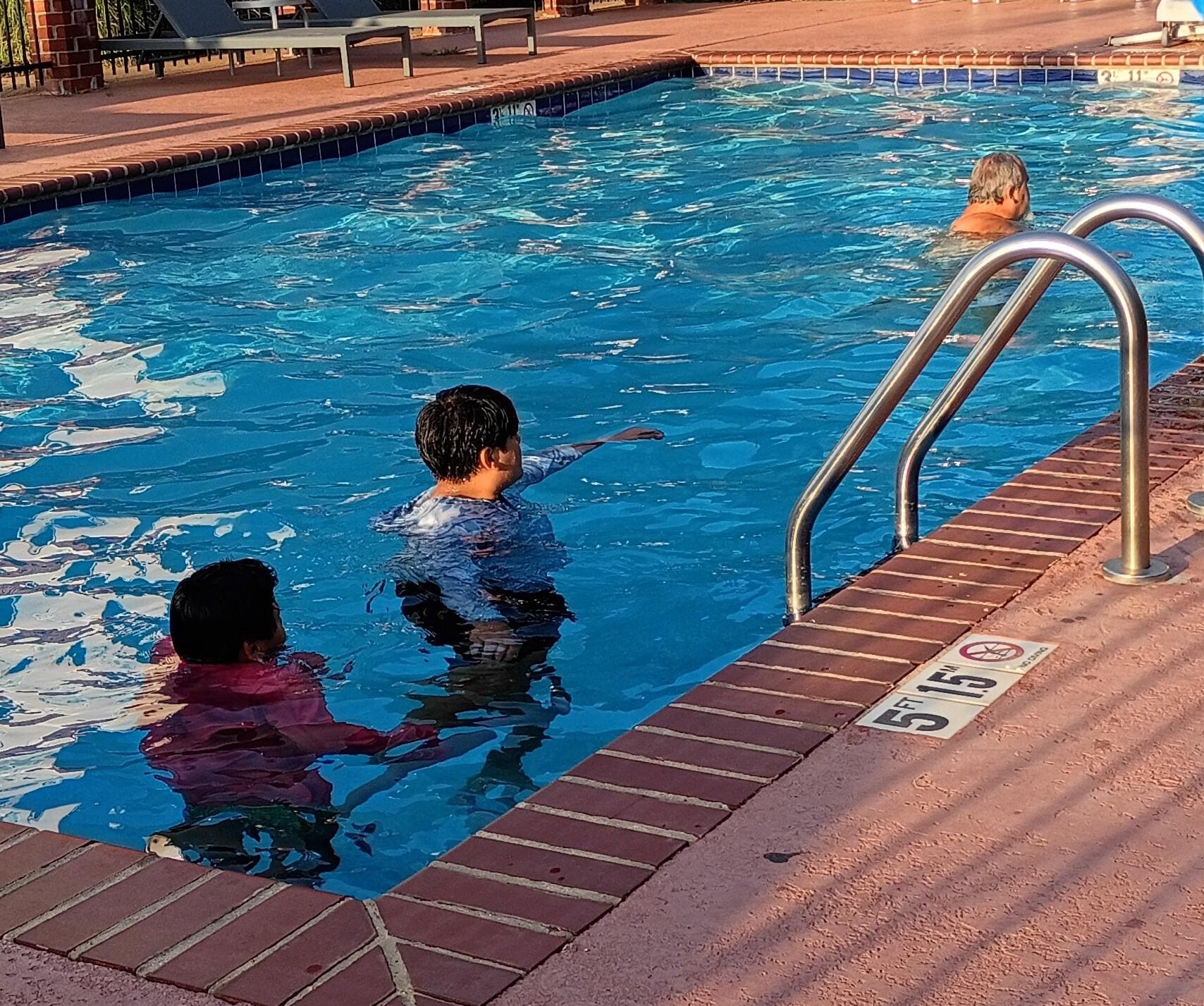 Grandsons loved the pool. 