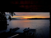 Morning sunrise from window