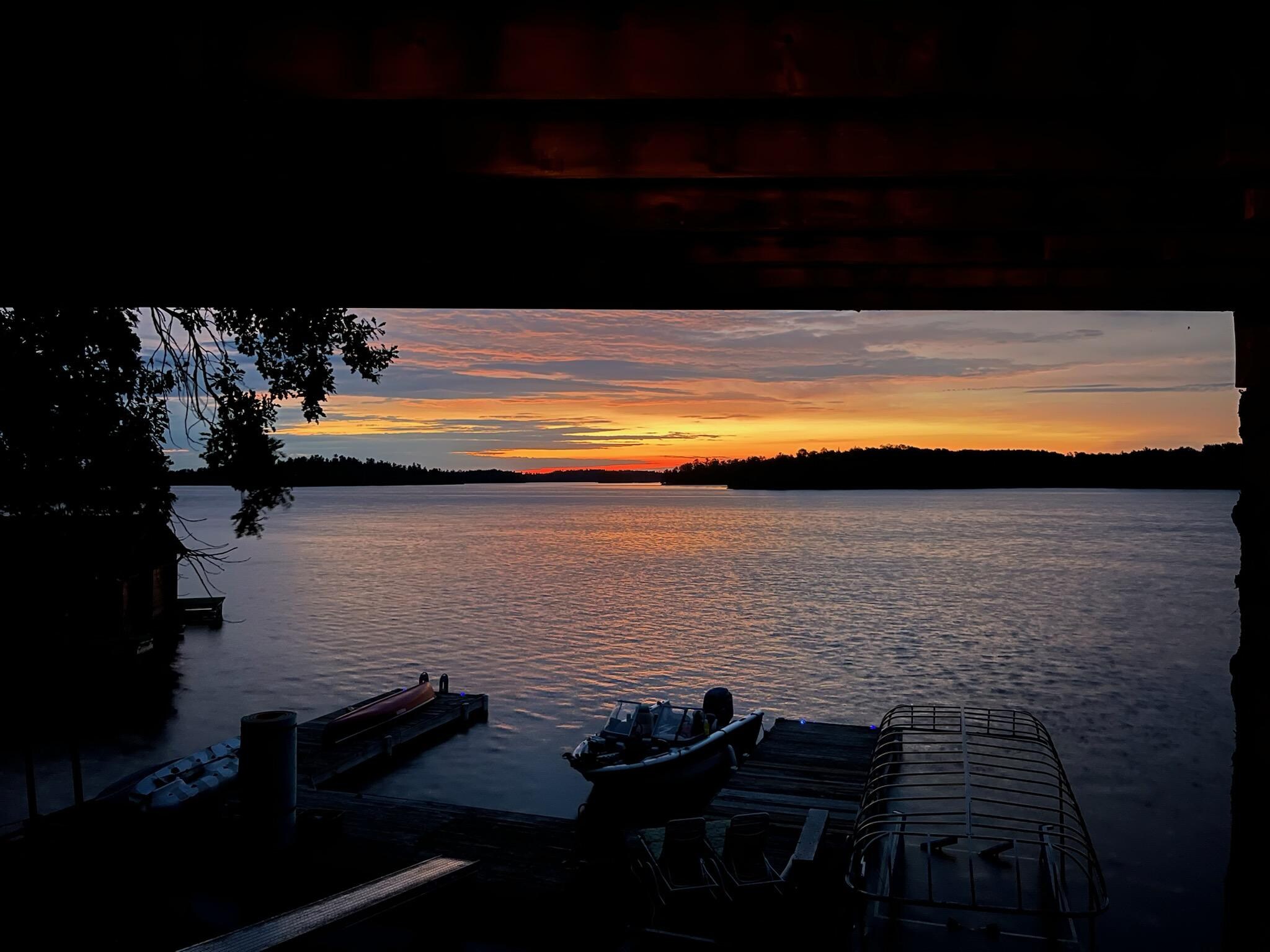 Morning sunrise from window 