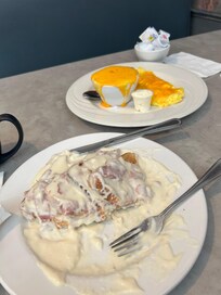 Breakfast, we brought back to the room