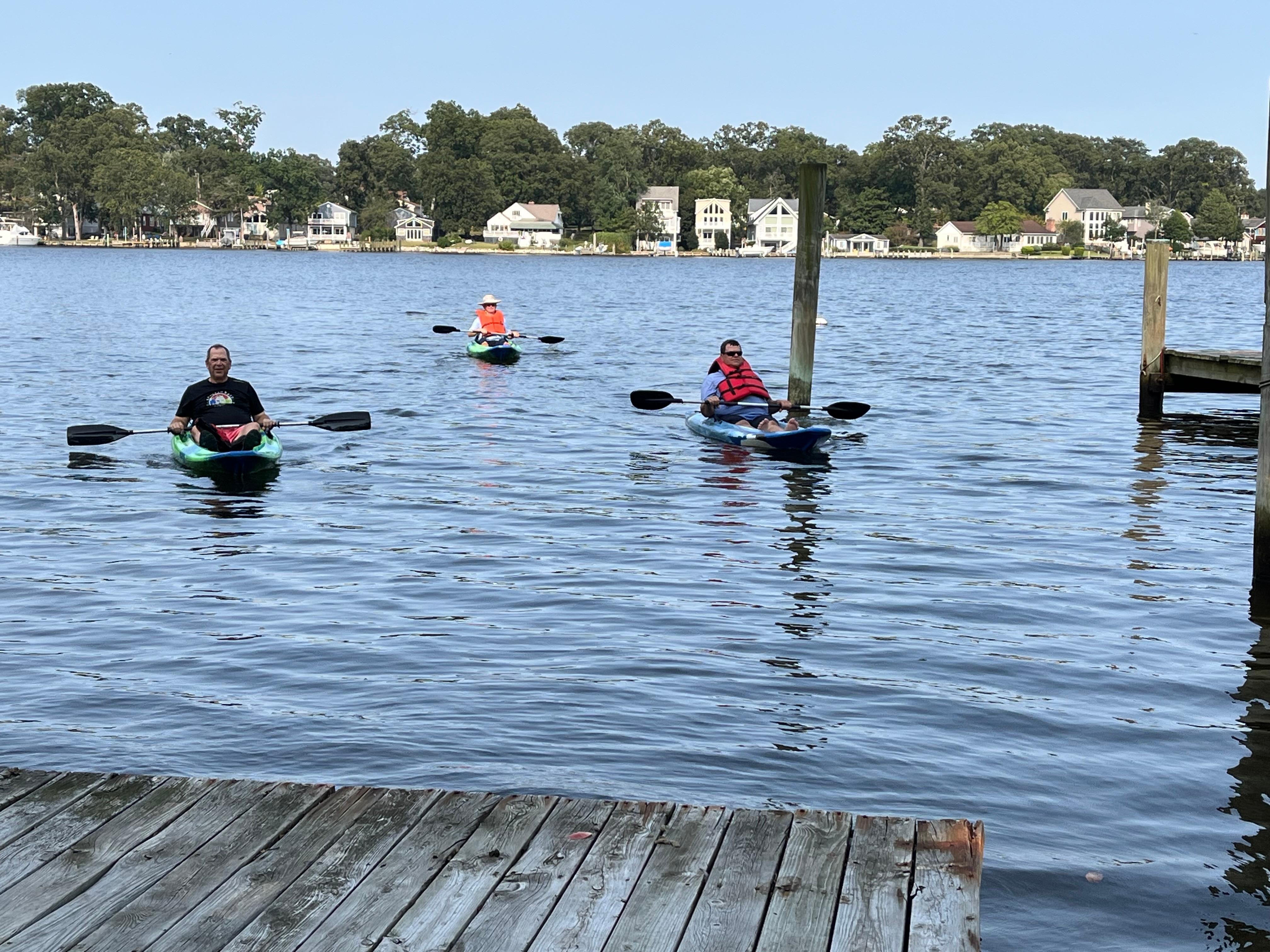 Beautiful day to take out the kayaks
