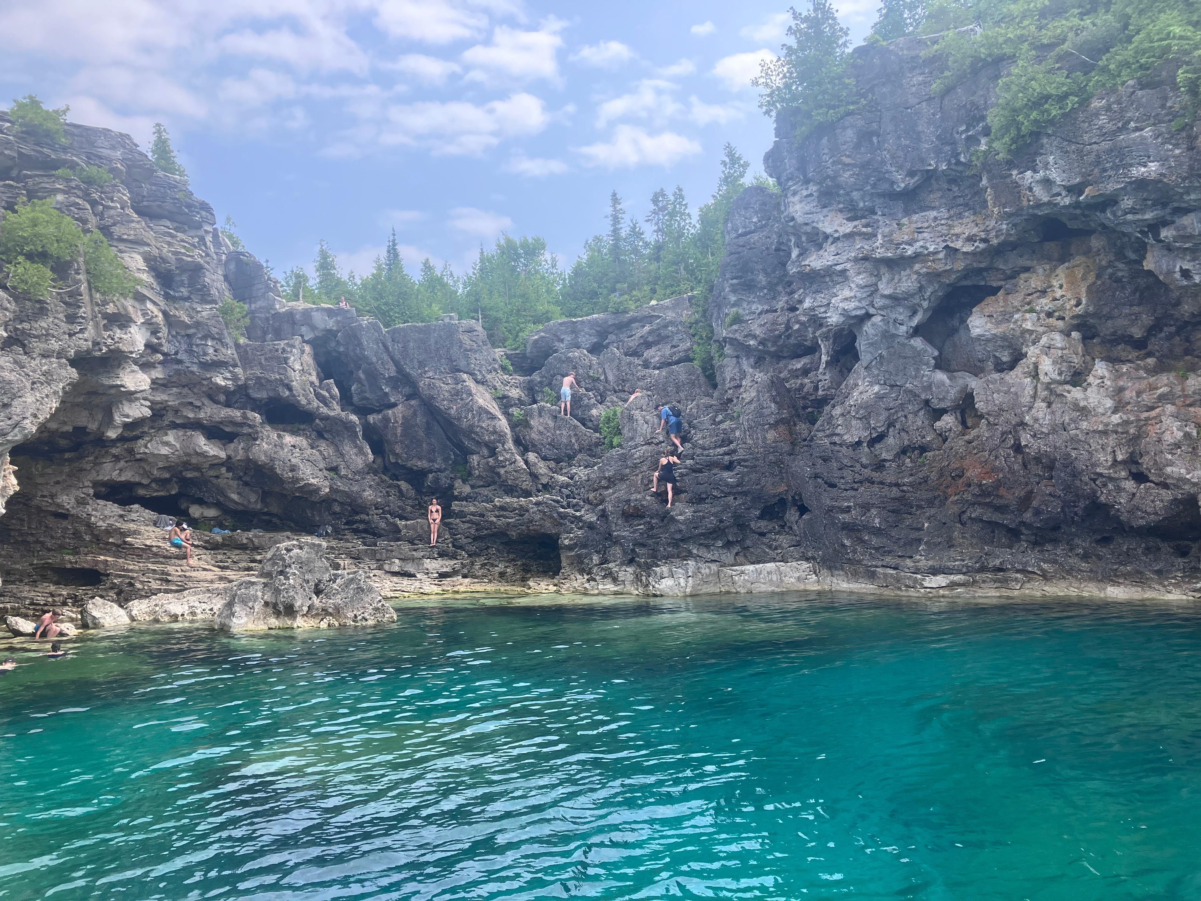 The Grotto from boat