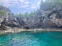 The Grotto from boat