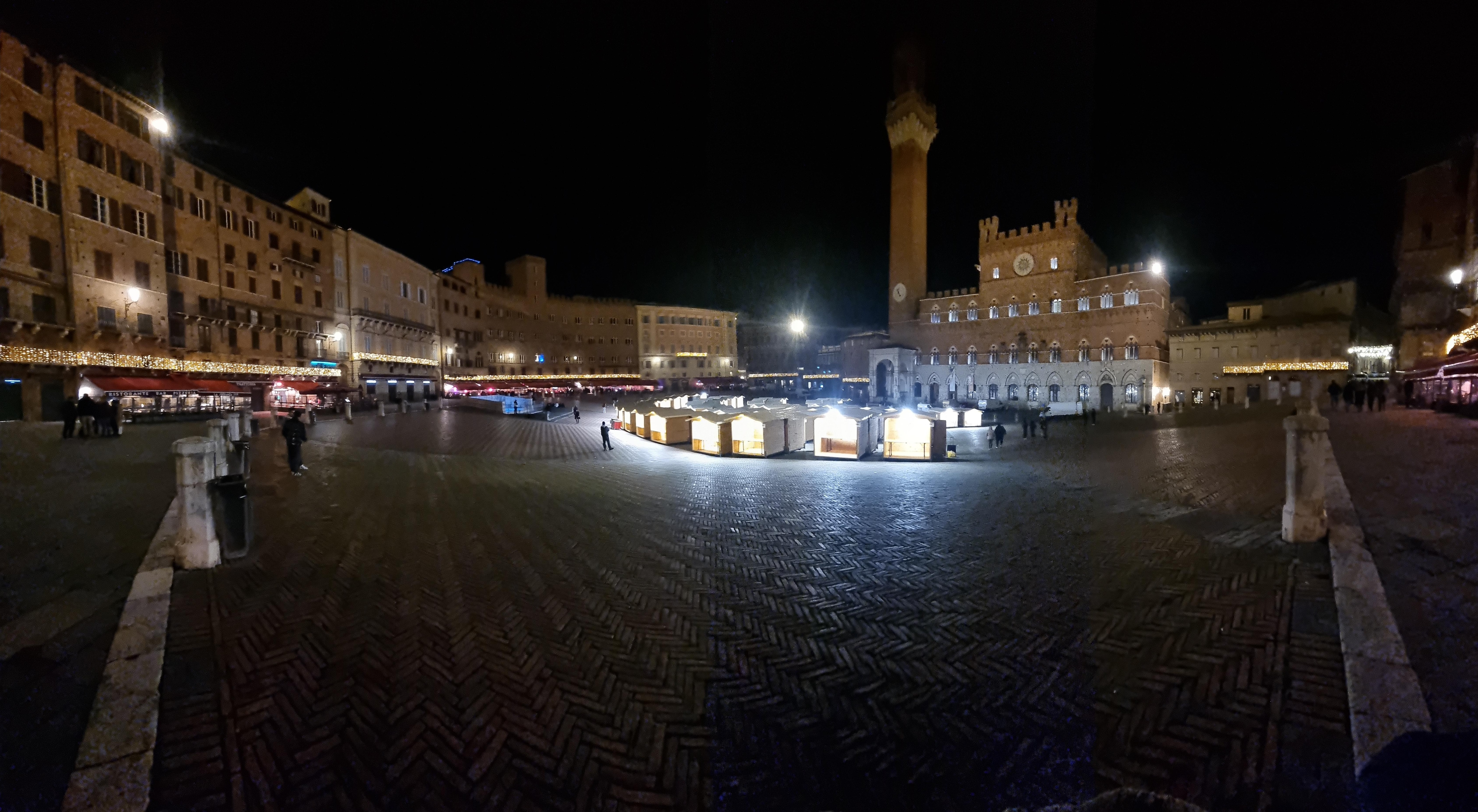 Siena at night