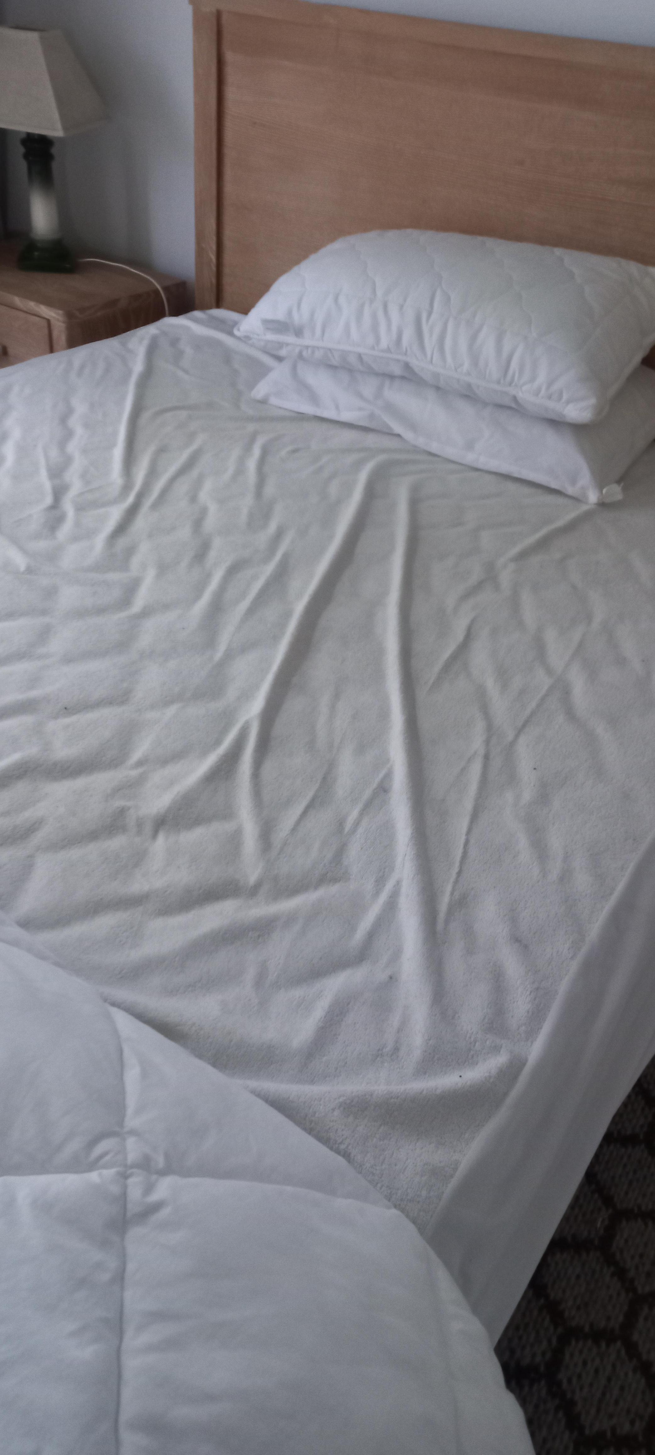 Stained mattress covers