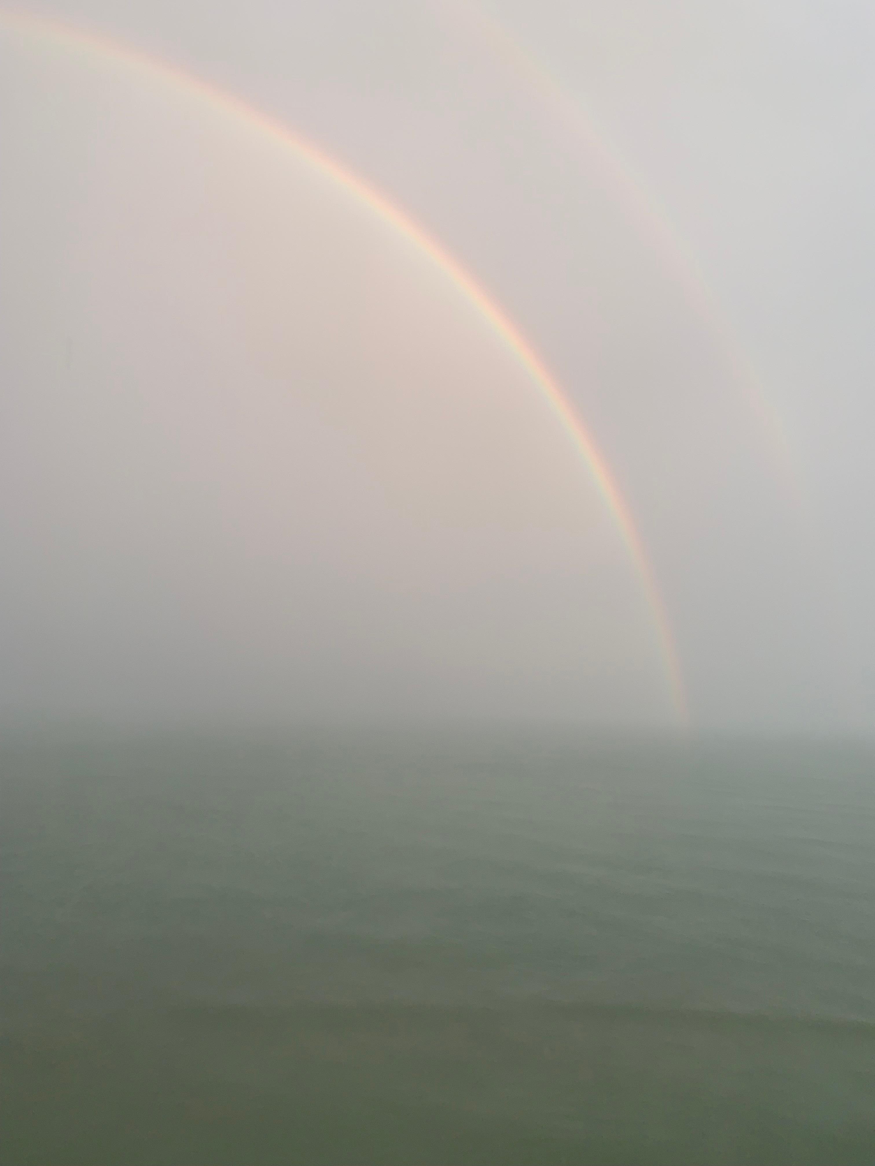 Double rainbow after the storm.