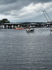 View from the private dock