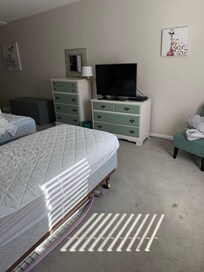 Nasty carpet that needs to be replaced very old and stained.