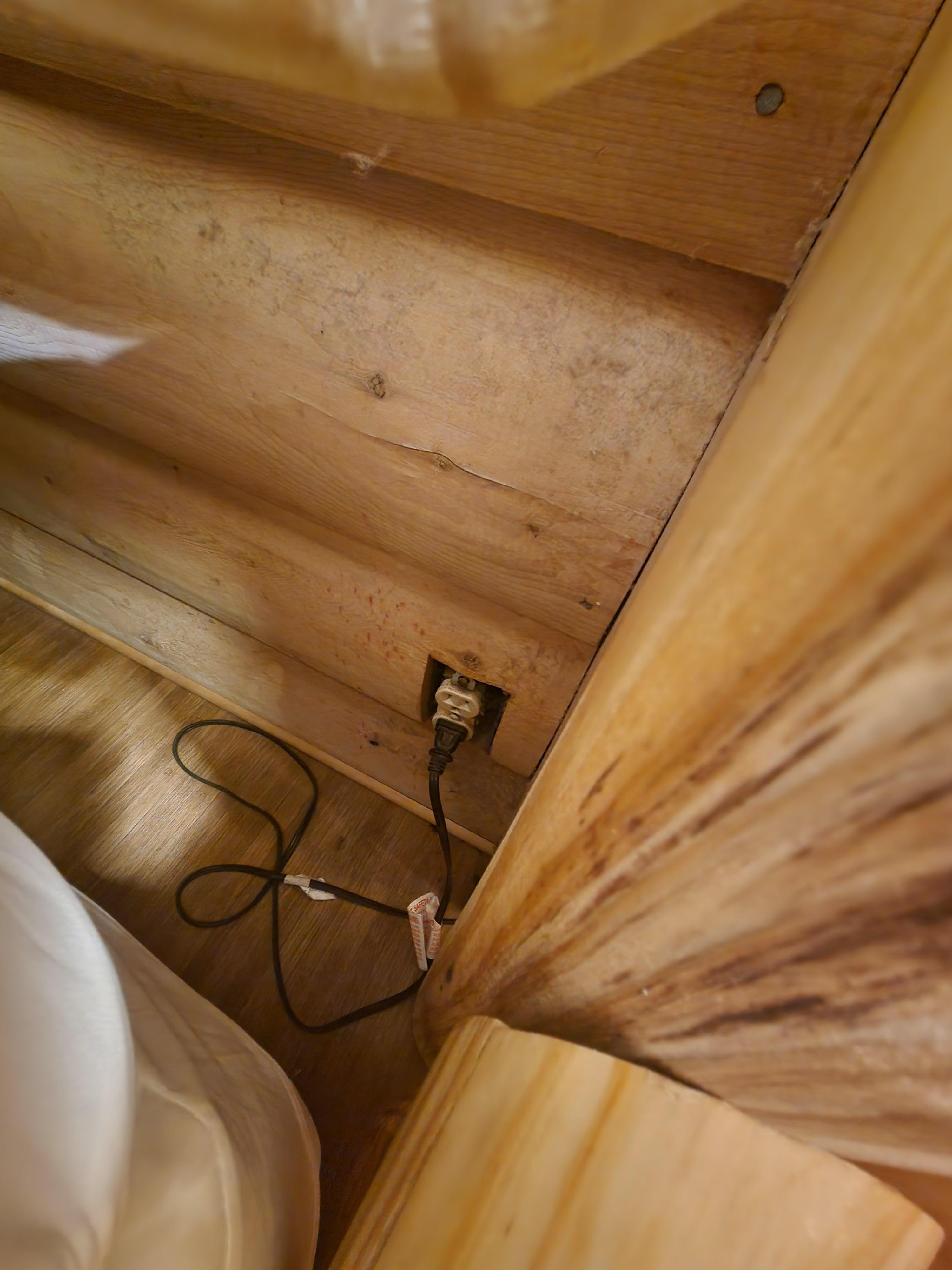 No cover on outlet-dangerous