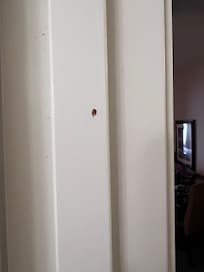Poop on door