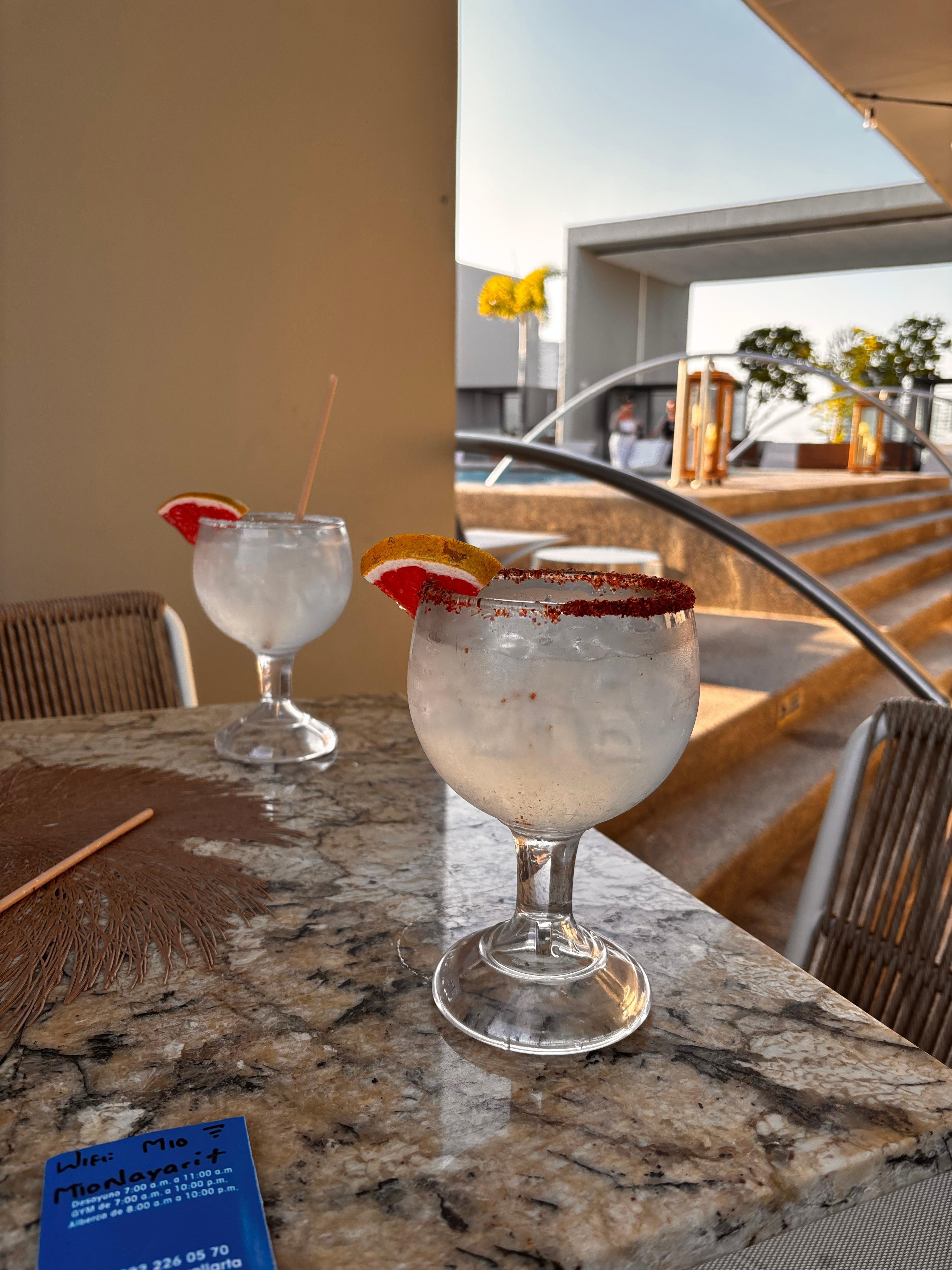 Drinks up at rood top