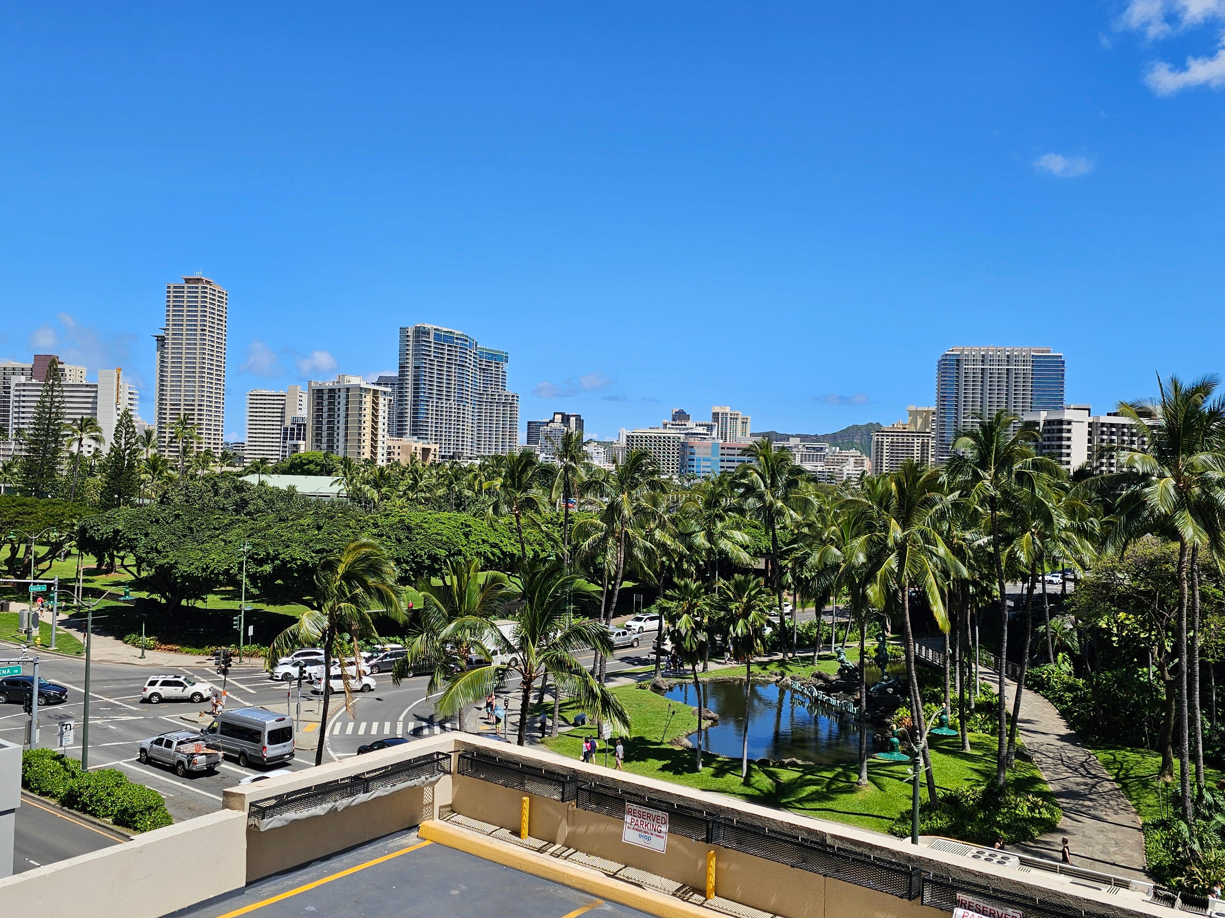 View of Waikiki from the room's window