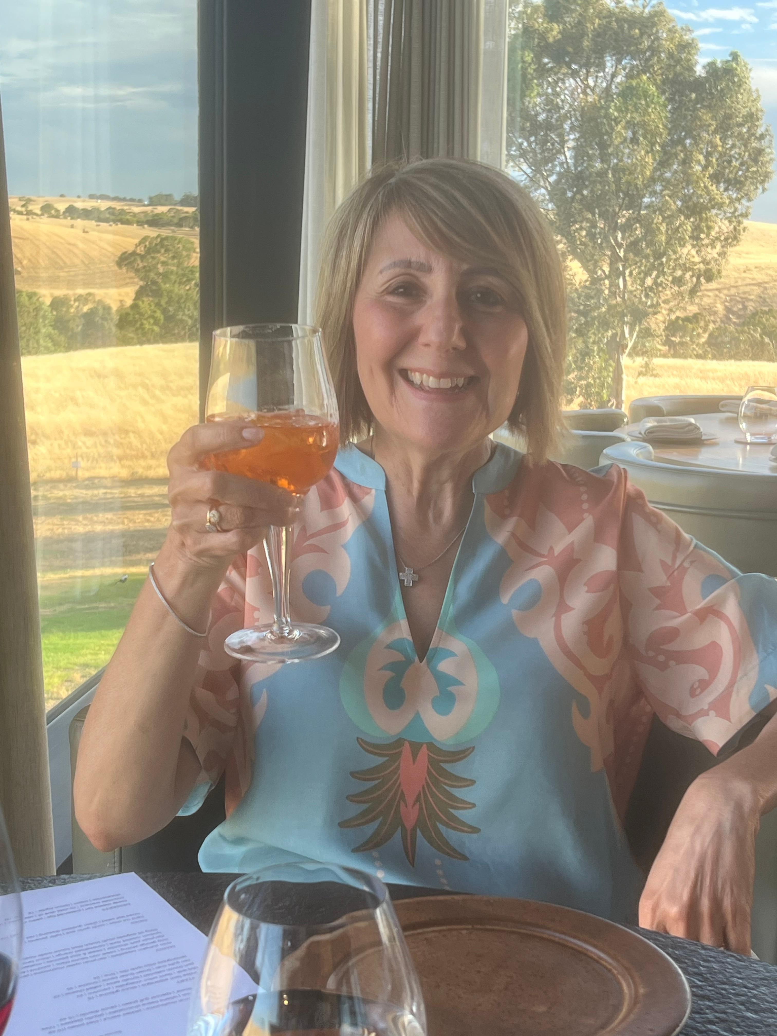 Dinner at the Orleana restaurant at Kingsford. Spectacular views from each table and balcony. 