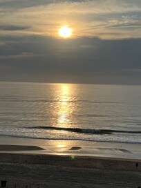 sunrise from the balcony