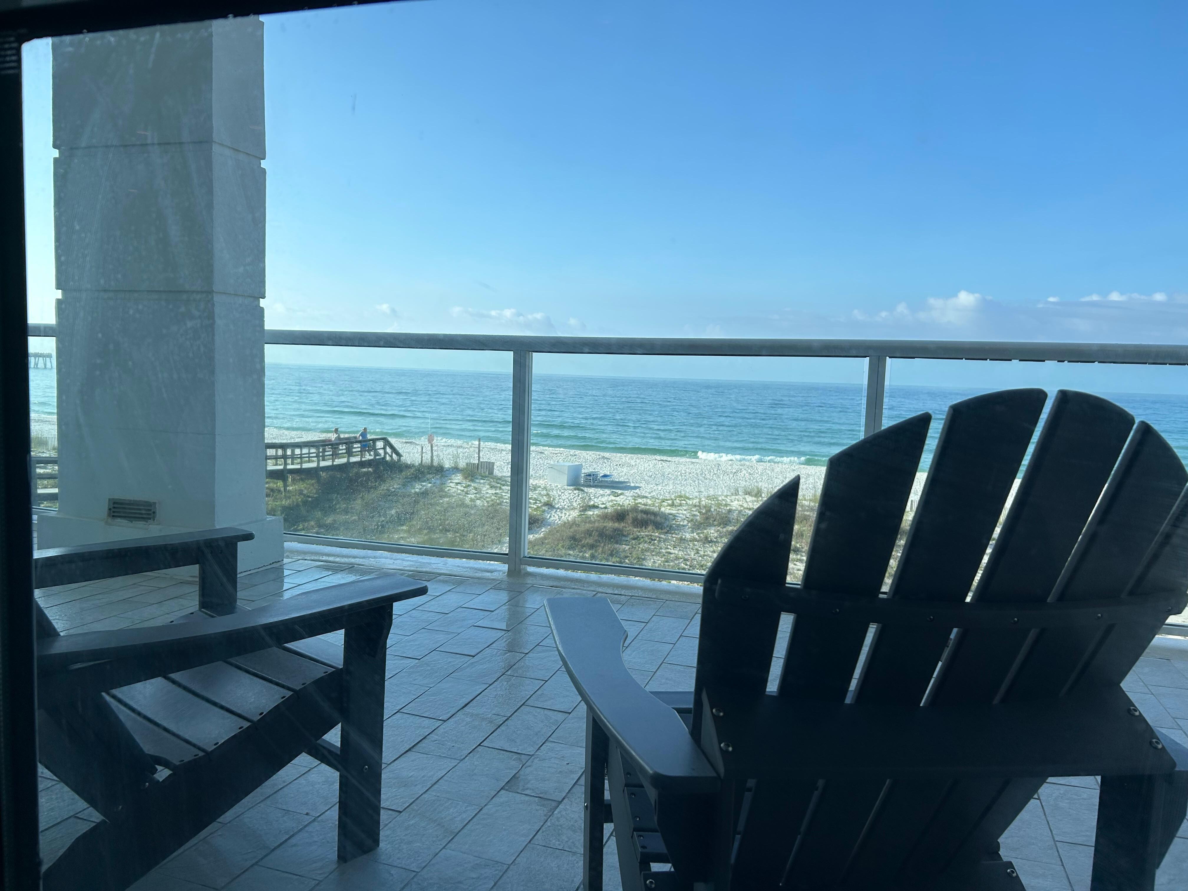 Our breakfast view. 