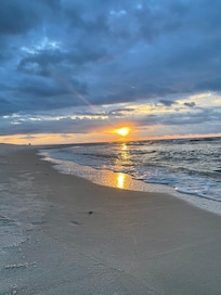Sunrise at the beach in Fort Morgan.