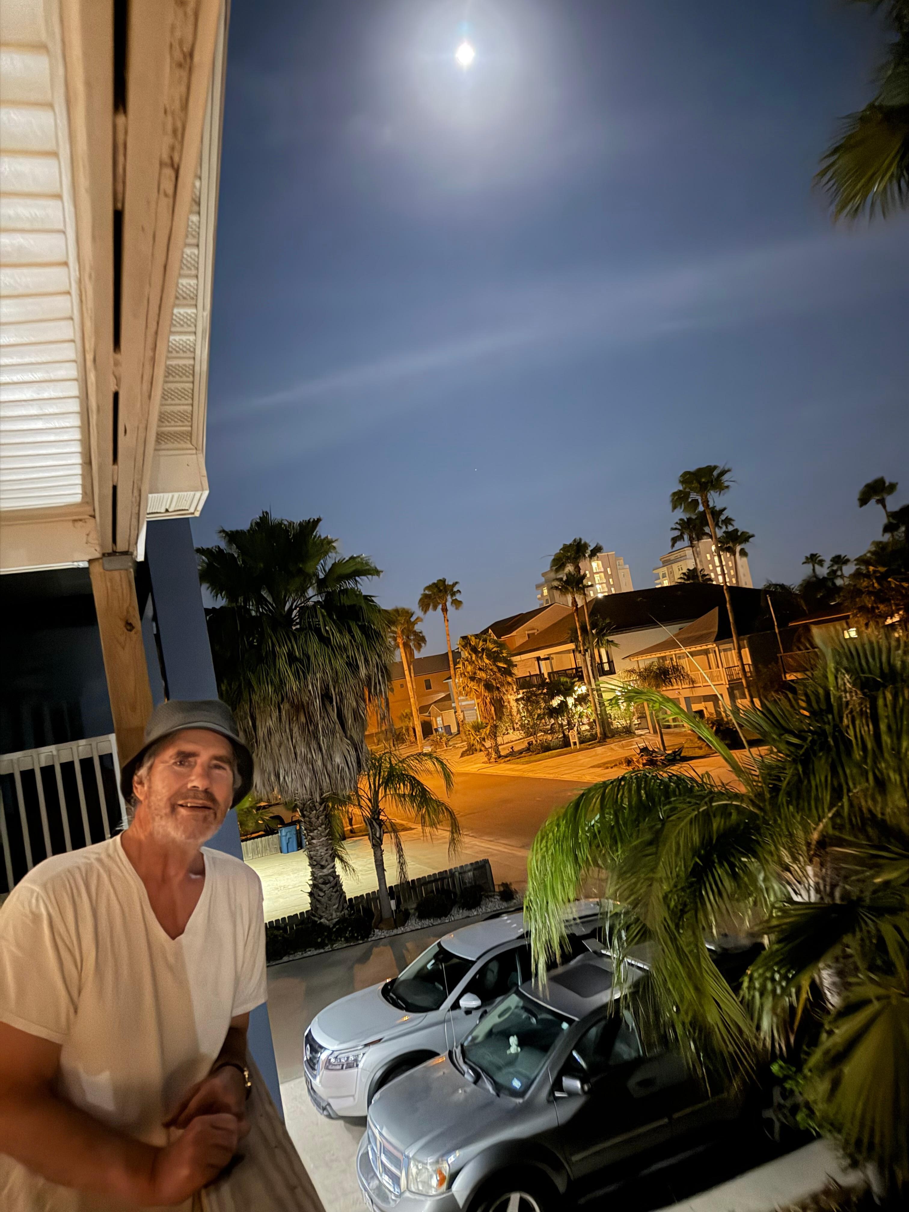 View from the deck at night