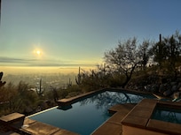 Misty east desert view (very unusual for Tucson)